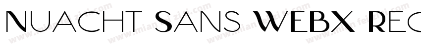 Nuacht Sans WEBX Regular字体转换